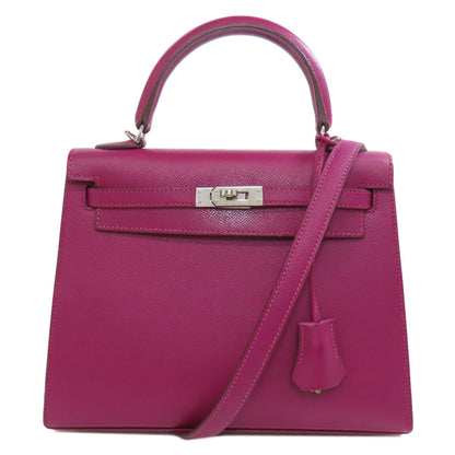 HERMES エルメス ケリー25 シルバー金具 ハンドバッグ エプソン レディース 中古
