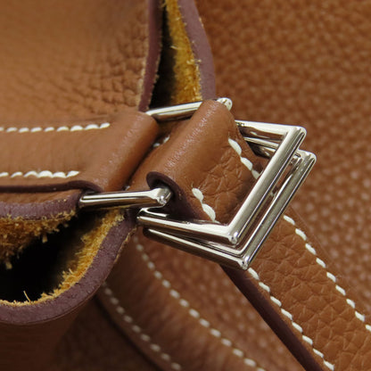 HERMES エルメス ピコタンロックMM ゴールド シルバー金具 ハンドバッグ トリヨン レディース 中古