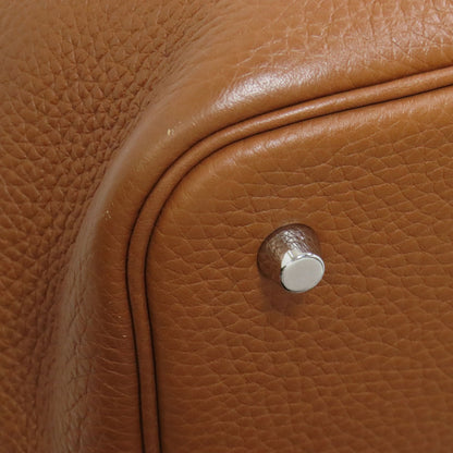 HERMES エルメス ピコタンロックMM ゴールド シルバー金具 ハンドバッグ トリヨン レディース 中古