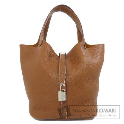HERMES エルメス ピコタンロックMM ゴールド シルバー金具 ハンドバッグ トリヨン レディース 中古