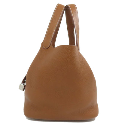 HERMES エルメス ピコタンロックMM ゴールド シルバー金具 ハンドバッグ トリヨン レディース 中古