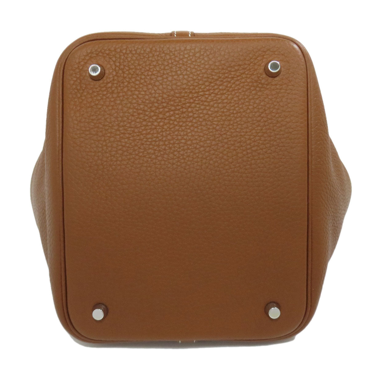 HERMES エルメス ピコタンロックMM ゴールド シルバー金具 ハンドバッグ トリヨン レディース 中古