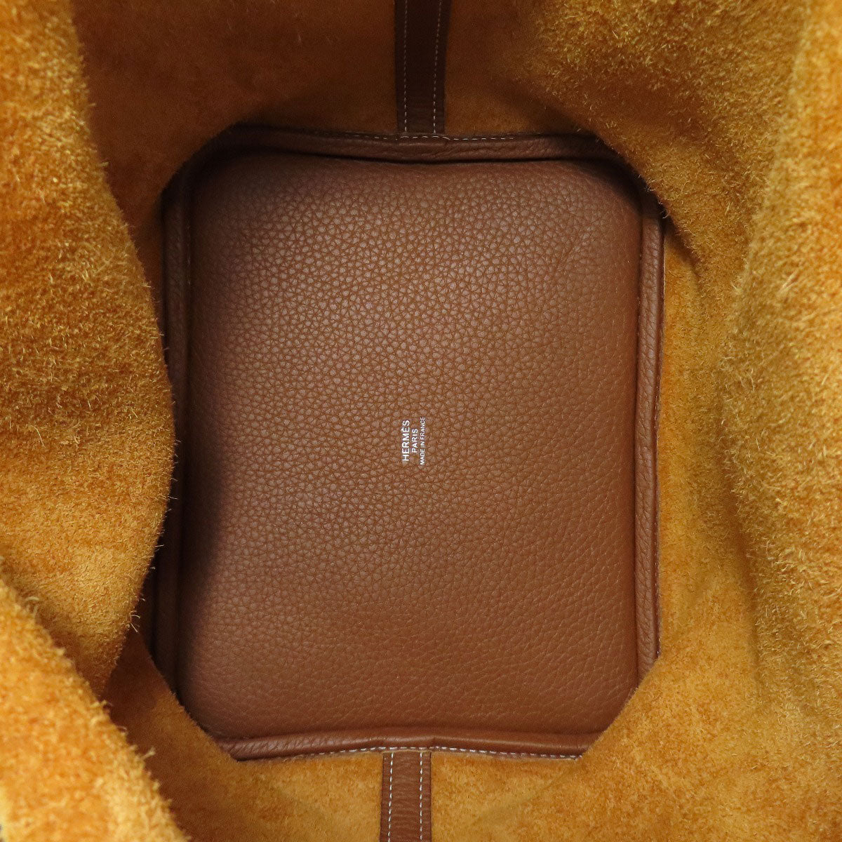 HERMES エルメス ピコタンロックMM ゴールド シルバー金具 ハンドバッグ トリヨン レディース 中古