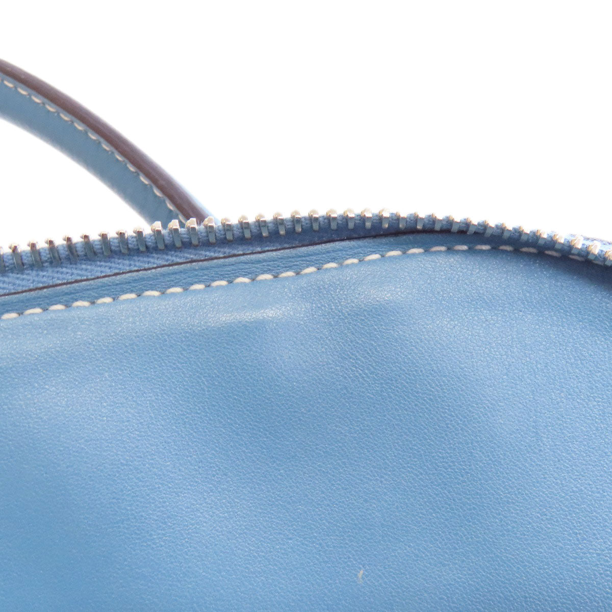 HERMES エルメス ボリード31 ブルージーン シルバー金具 ハンドバッグ トリヨン レディース 中古