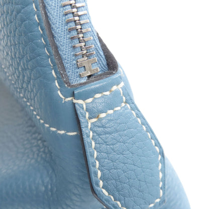 HERMES エルメス ボリード31 ブルージーン シルバー金具 ハンドバッグ トリヨン レディース 中古