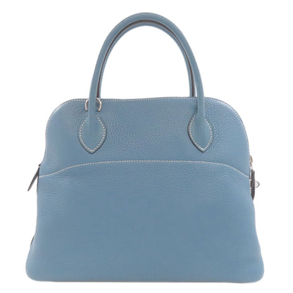 HERMES エルメス ボリード31 ブルージーン シルバー金具 ハンドバッグ トリヨン レディース 中古