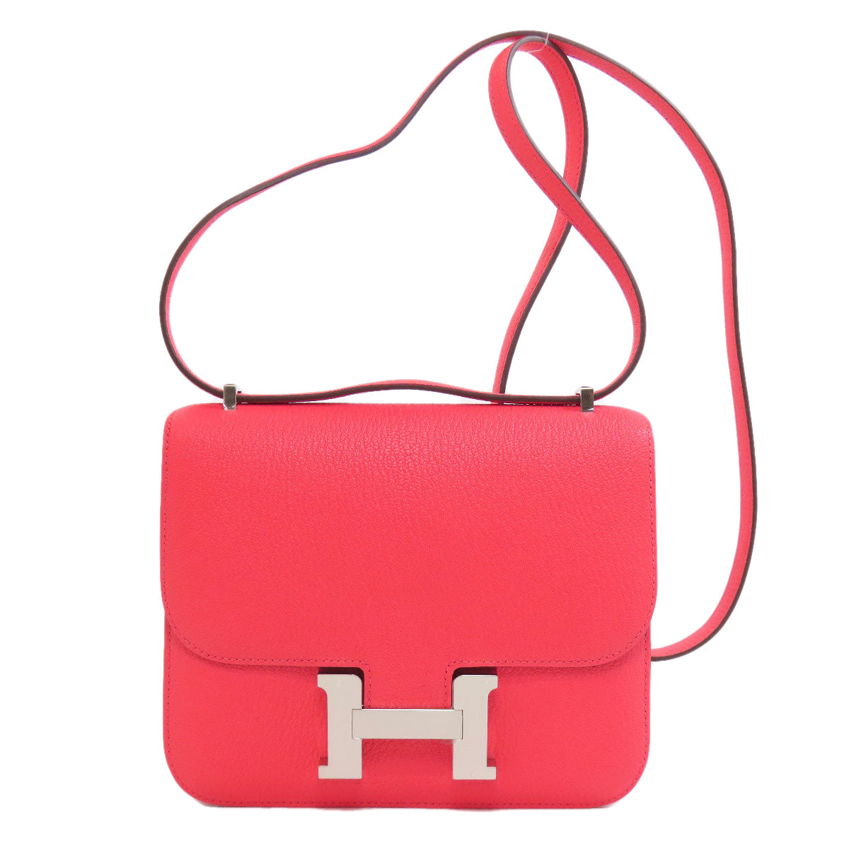 HERMES エルメス コンスタンス18 シルバー金具 ショルダーバッグ シェーブル レディース 中古