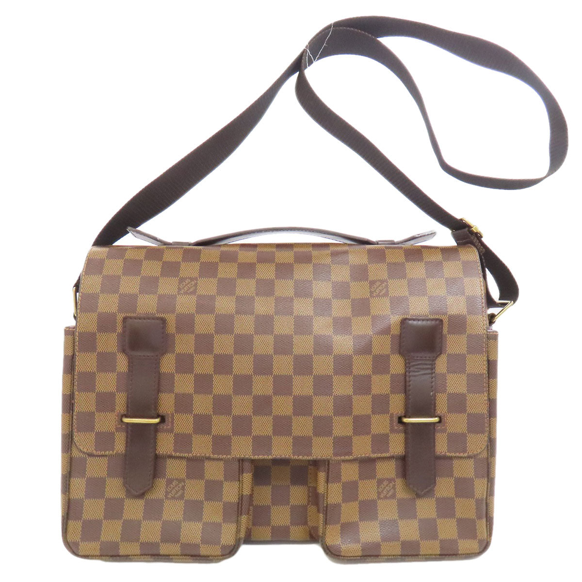 LOUIS VUITTON ルイヴィトン N42270 ブロードウェイ ハンドバッグ ダミエキャンバス レディース 中古