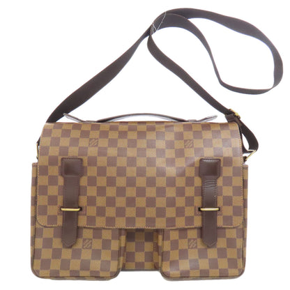 LOUIS VUITTON ルイヴィトン N42270 ブロードウェイ ハンドバッグ ダミエキャンバス レディース 中古