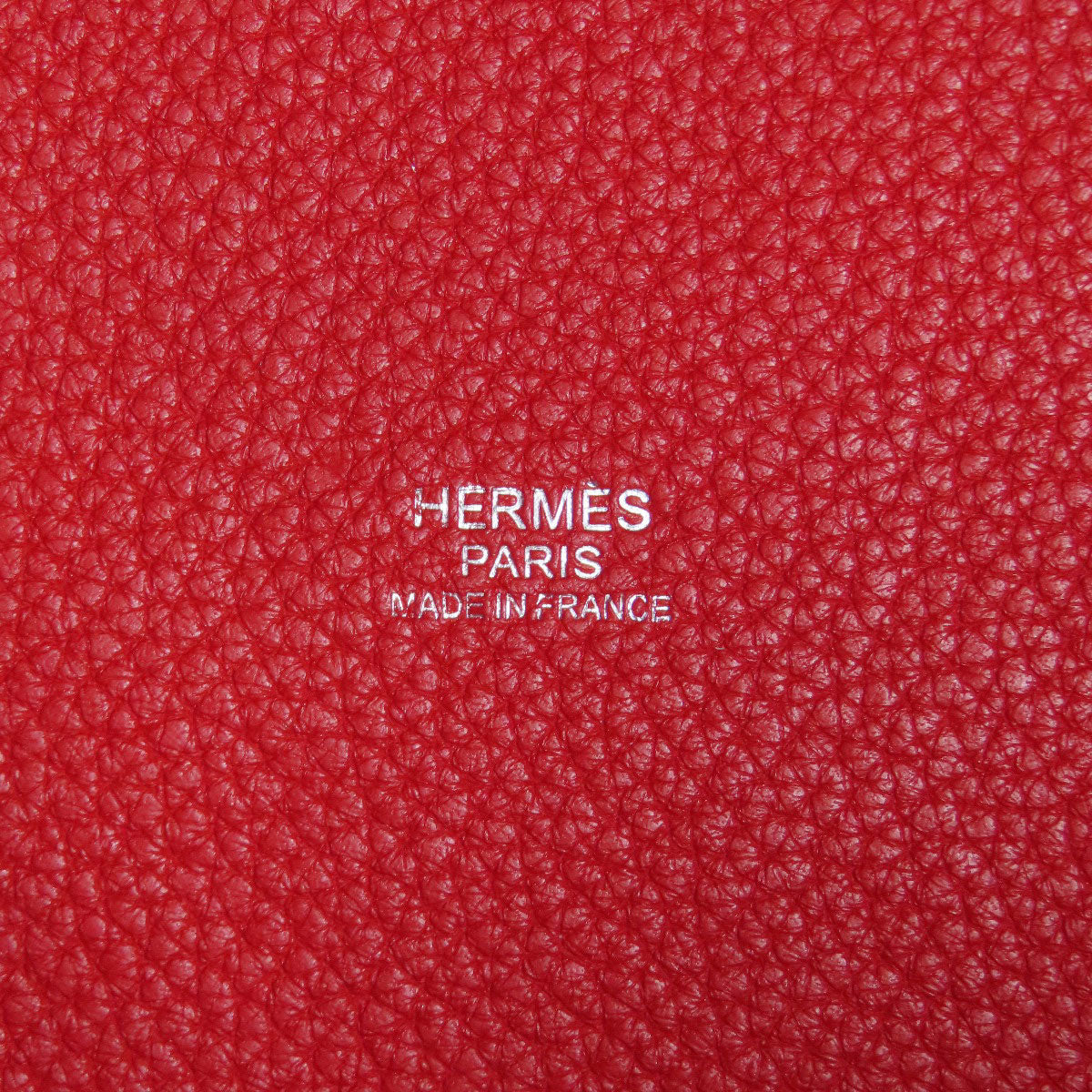 HERMES エルメス ピコタンロックMM ルージュカザック シルバー金具 ハンドバッグ トリヨン レディース 中古
