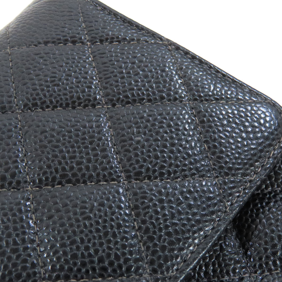 CHANEL シャネル チェーンショルダー ゴールド金具 ショルダーバッグ グレインド カーフスキン レディース 中古