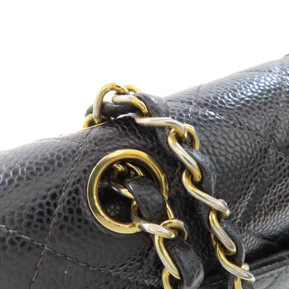 CHANEL シャネル チェーンショルダー ゴールド金具 ショルダーバッグ グレインド カーフスキン レディース 中古