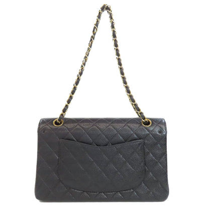 CHANEL シャネル チェーンショルダー ゴールド金具 ショルダーバッグ グレインド カーフスキン レディース 中古