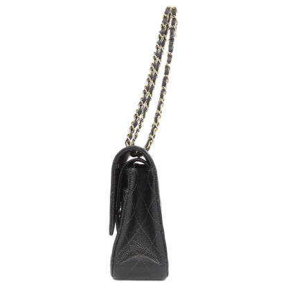 CHANEL シャネル チェーンショルダー ゴールド金具 ショルダーバッグ グレインド カーフスキン レディース 中古