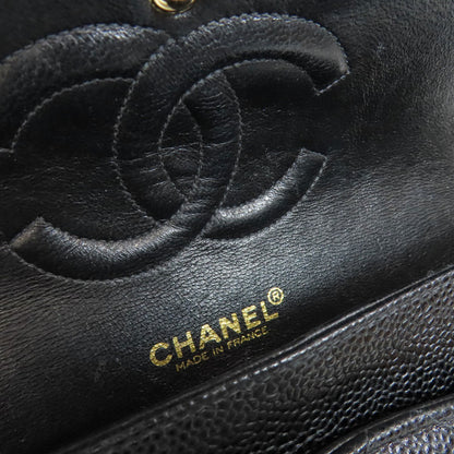 CHANEL シャネル チェーンショルダー ゴールド金具 ショルダーバッグ グレインド カーフスキン レディース 中古