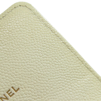 CHANEL シャネル ボーイシャネル ゴールド金具 スマートフォンケース グレインド カーフスキン レディース 中古