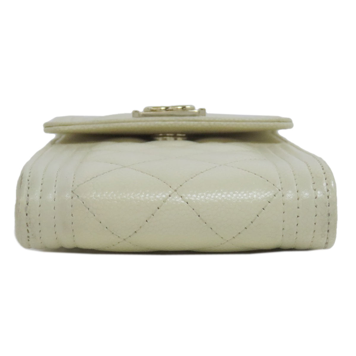 CHANEL シャネル ボーイシャネル ゴールド金具 スマートフォンケース グレインド カーフスキン レディース 中古