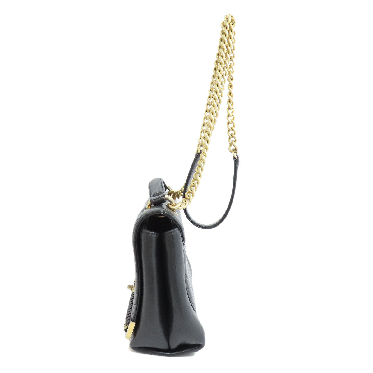 CHANEL シャネル Vステッチ ゴールド金具 2WAY ショルダーバッグ ラムスキン レディース 中古