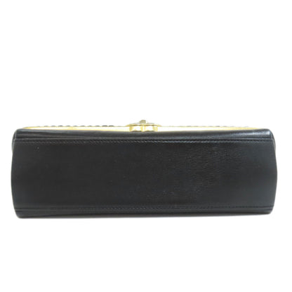 CHANEL シャネル Vステッチ ゴールド金具 2WAY ショルダーバッグ ラムスキン レディース 中古