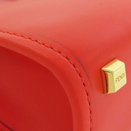 FENDI フェンディ サンシャインショッパー ミニ 2WAY ハンドバッグ レザー レディース 中古