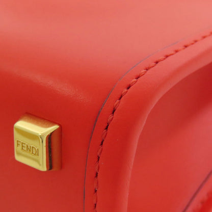 FENDI フェンディ サンシャインショッパー ミニ 2WAY ハンドバッグ レザー レディース 中古