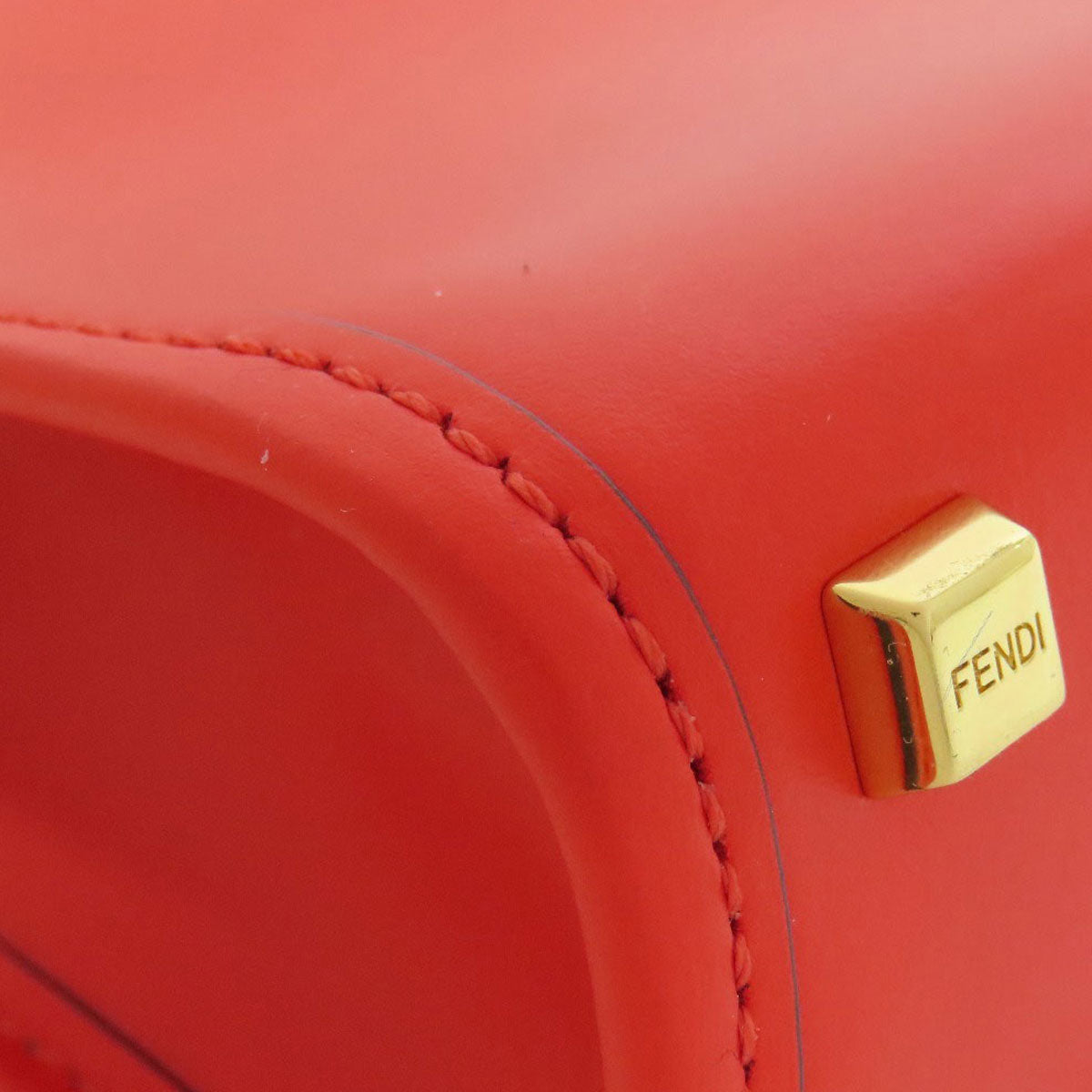 FENDI フェンディ サンシャインショッパー ミニ 2WAY ハンドバッグ レザー レディース 中古