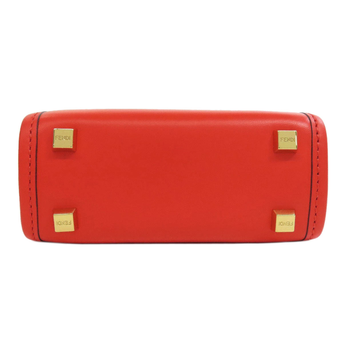 FENDI フェンディ サンシャインショッパー ミニ 2WAY ハンドバッグ レザー レディース 中古