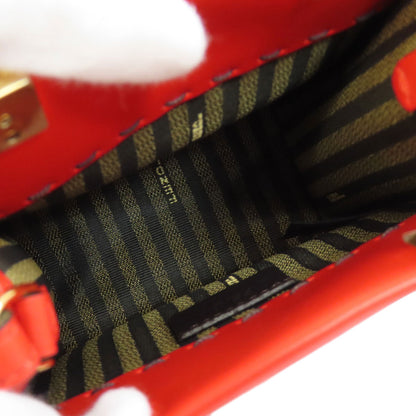 FENDI フェンディ サンシャインショッパー ミニ 2WAY ハンドバッグ レザー レディース 中古