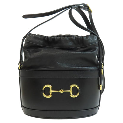 GUCCI グッチ 602118 ホースビット バケットバッグ ロングショルダー ショルダーバッグ レザー レディース 中古