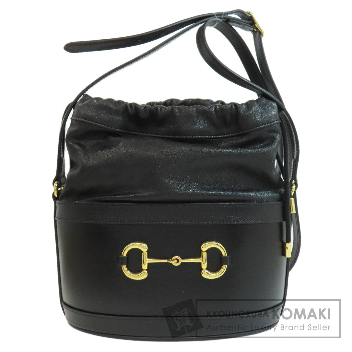 GUCCI グッチ 602118 ホースビット バケットバッグ ロングショルダー ショルダーバッグ レザー レディース 中古