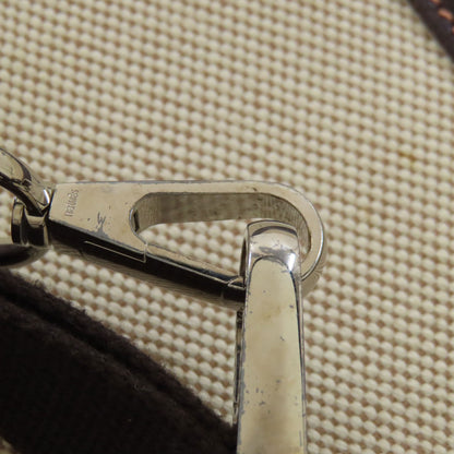 HERMES エルメス ガーデンファイル シルバー金具 ハンドバッグ トワルアッシュ レディース 中古