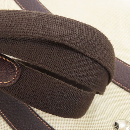 HERMES エルメス ガーデンファイル シルバー金具 ハンドバッグ トワルアッシュ レディース 中古