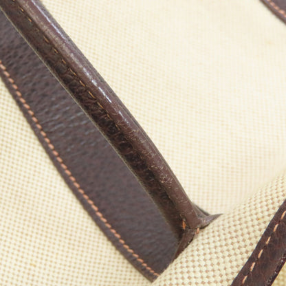 HERMES エルメス ガーデンファイル シルバー金具 ハンドバッグ トワルアッシュ レディース 中古
