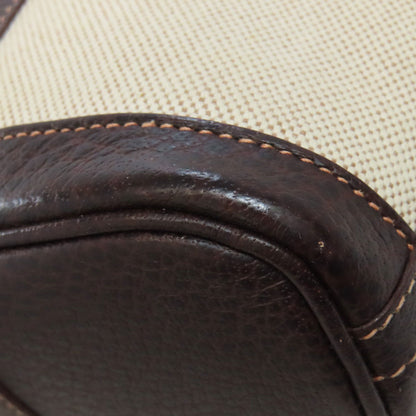 HERMES エルメス ガーデンファイル シルバー金具 ハンドバッグ トワルアッシュ レディース 中古