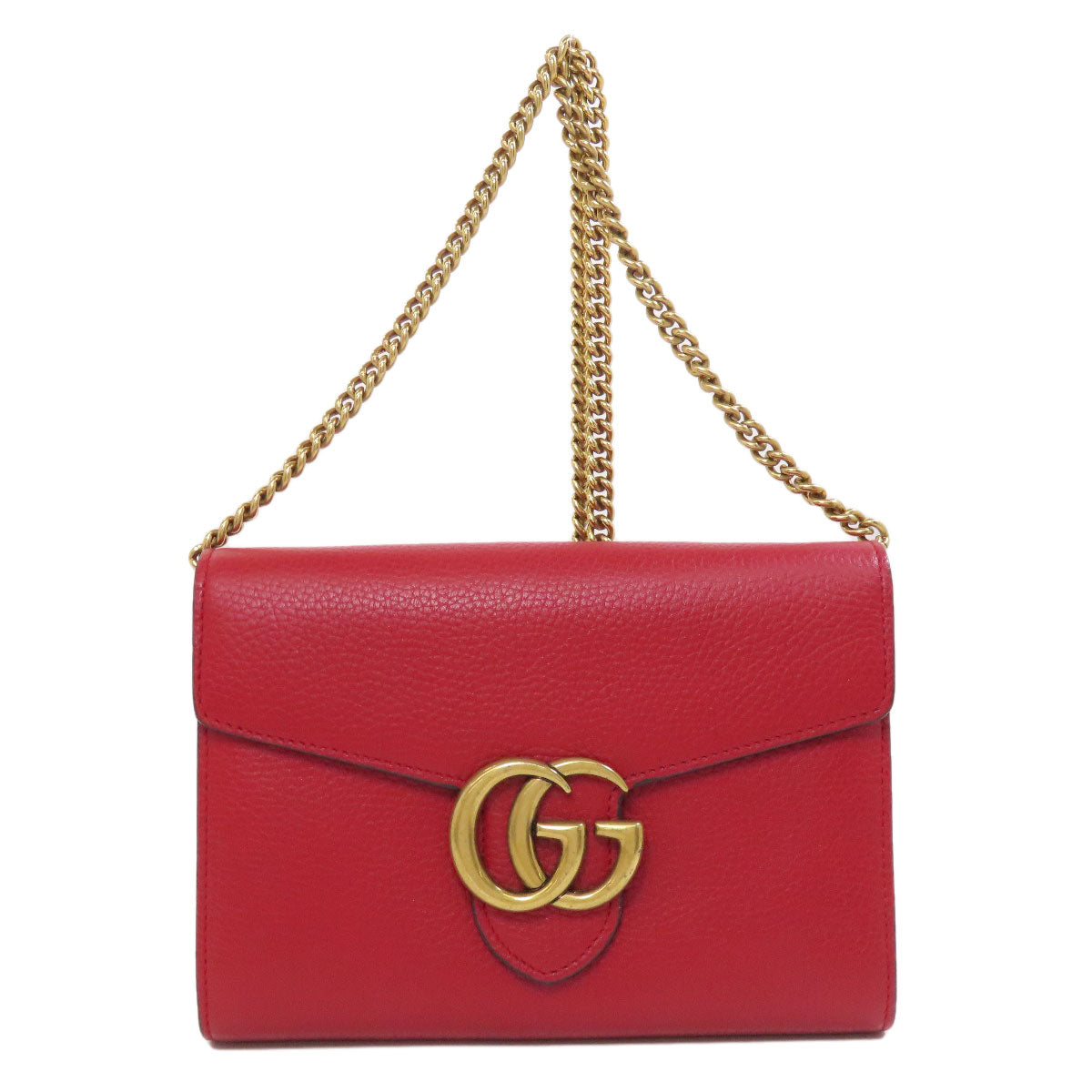 GUCCI グッチ 401232 GGマーモント チェーンウォレット 長財布（小銭入れあり） レザー レディース 中古