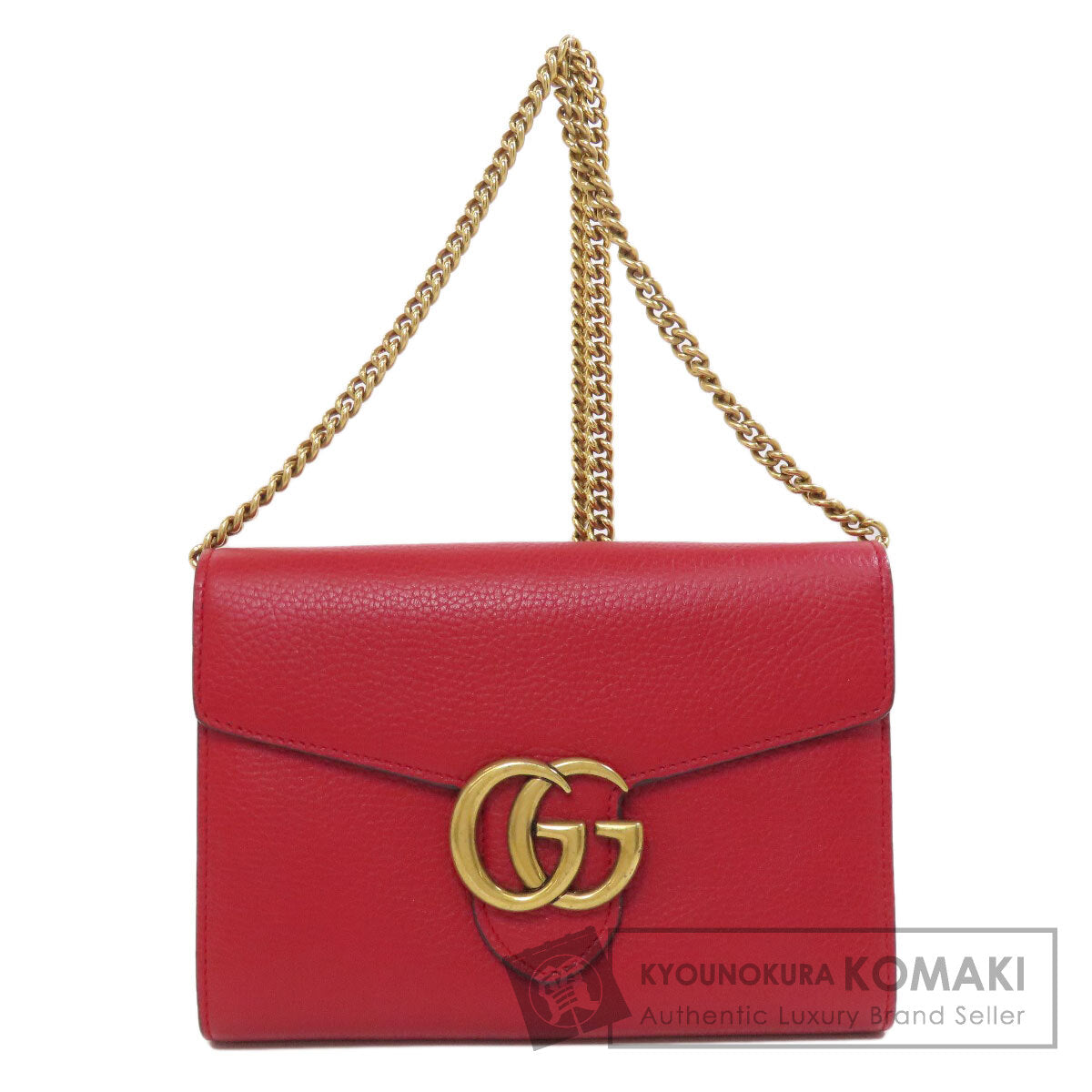 GUCCI グッチ 401232 GGマーモント チェーンウォレット 長財布（小銭入れあり） レザー レディース 中古