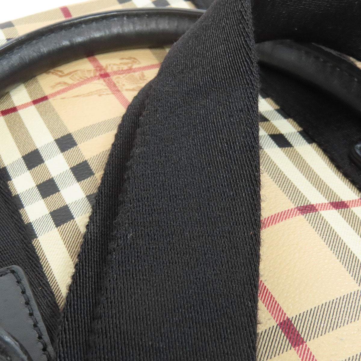 BURBERRY バーバリー ノバチェック 2WAY ビジネスバッグ PVC メンズ 中古
