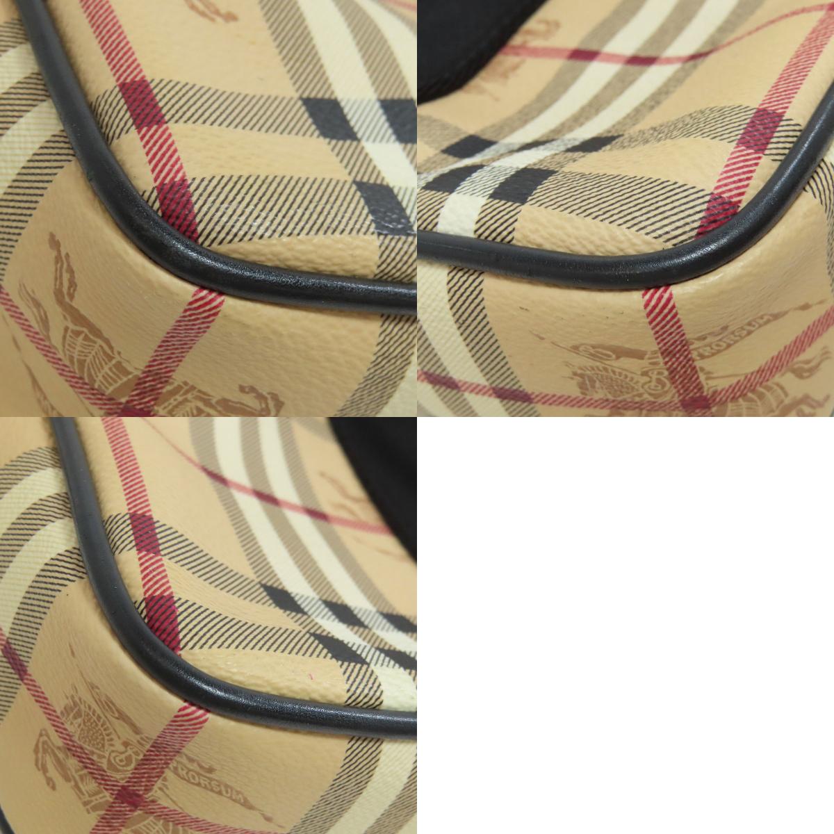 BURBERRY バーバリー ノバチェック 2WAY ビジネスバッグ PVC メンズ 中古