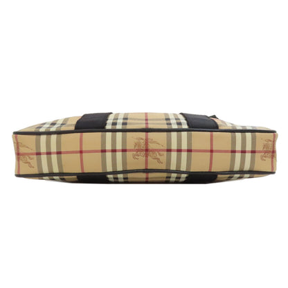 BURBERRY バーバリー ノバチェック 2WAY ビジネスバッグ PVC メンズ 中古