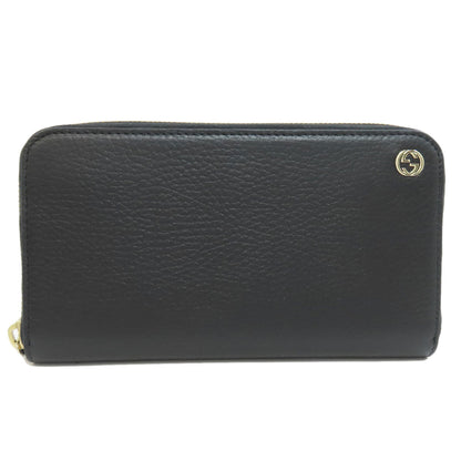 GUCCI グッチ 449347 インターロッキングG 長財布（小銭入れなし） レザー レディース 中古