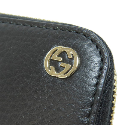 GUCCI グッチ 449347 インターロッキングG 長財布（小銭入れなし） レザー レディース 中古
