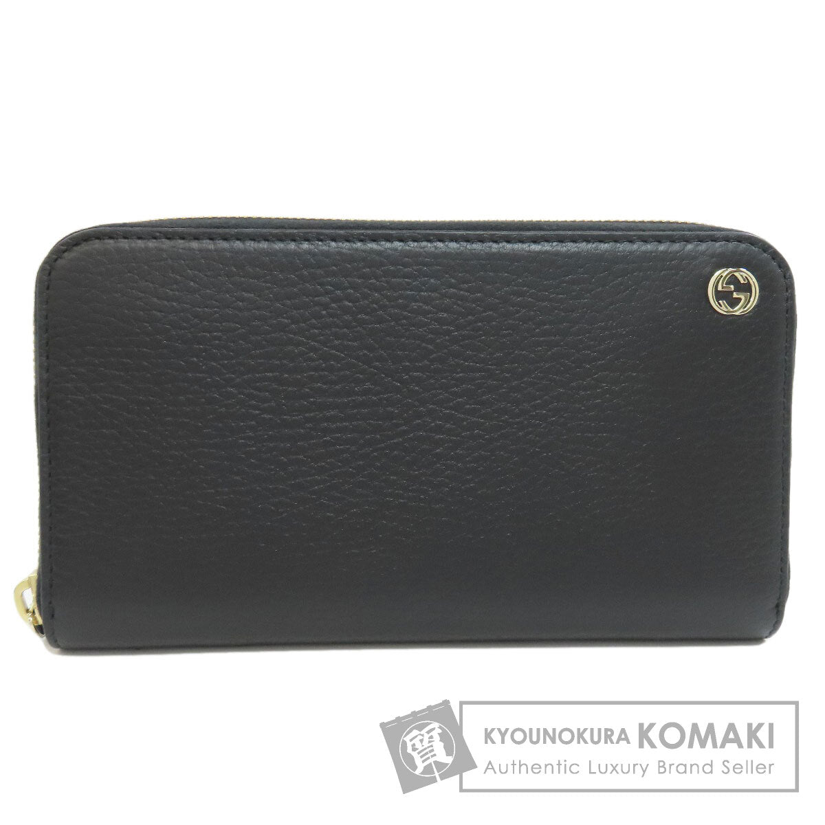 GUCCI グッチ 449347 インターロッキングG 長財布（小銭入れなし） レザー レディース 中古