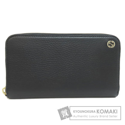 GUCCI グッチ 449347 インターロッキングG 長財布（小銭入れなし） レザー レディース 中古