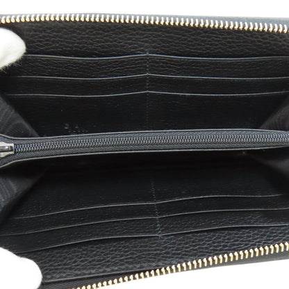 GUCCI グッチ 449347 インターロッキングG 長財布（小銭入れなし） レザー レディース 中古