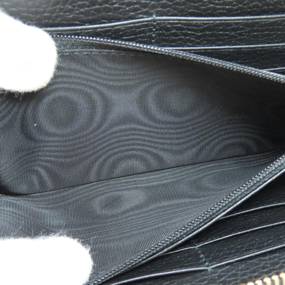 GUCCI グッチ 449347 インターロッキングG 長財布（小銭入れなし） レザー レディース 中古