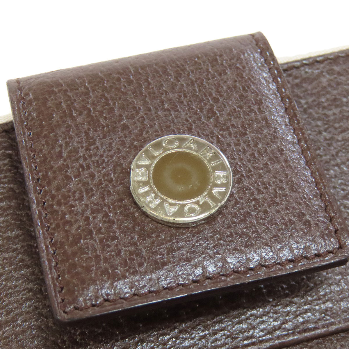 BVLGARI ブルガリ ロゴマニア ブルガリブルガリ 二つ折り財布（小銭入れあり） キャンバス レディース 中古