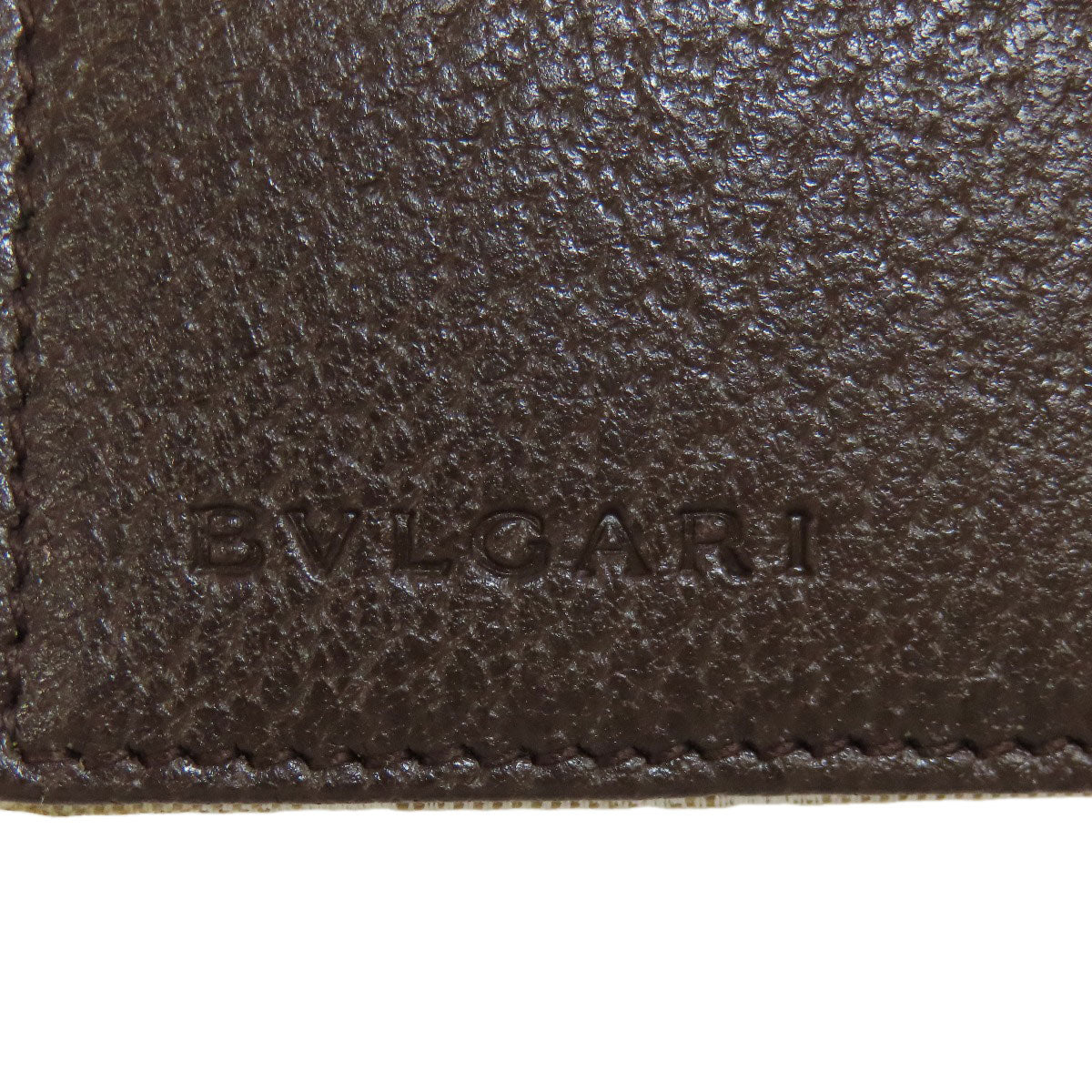 BVLGARI ブルガリ ロゴマニア ブルガリブルガリ 二つ折り財布（小銭入れあり） キャンバス レディース 中古