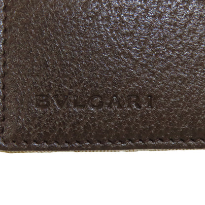 BVLGARI ブルガリ ロゴマニア ブルガリブルガリ 二つ折り財布（小銭入れあり） キャンバス レディース 中古