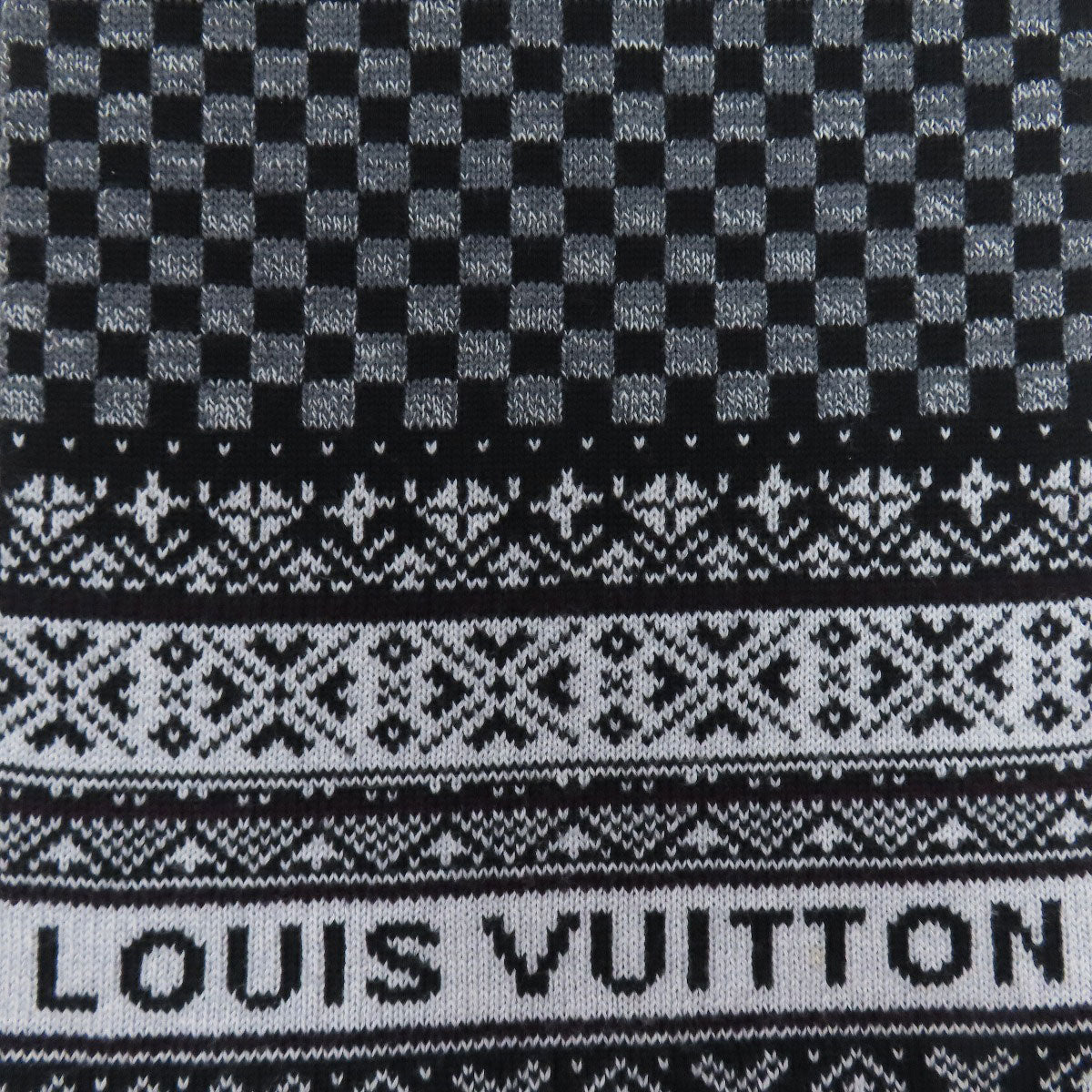 LOUIS VUITTON ルイヴィトン M72929 エシャルプ・フロコン マフラー ウール レディース 中古