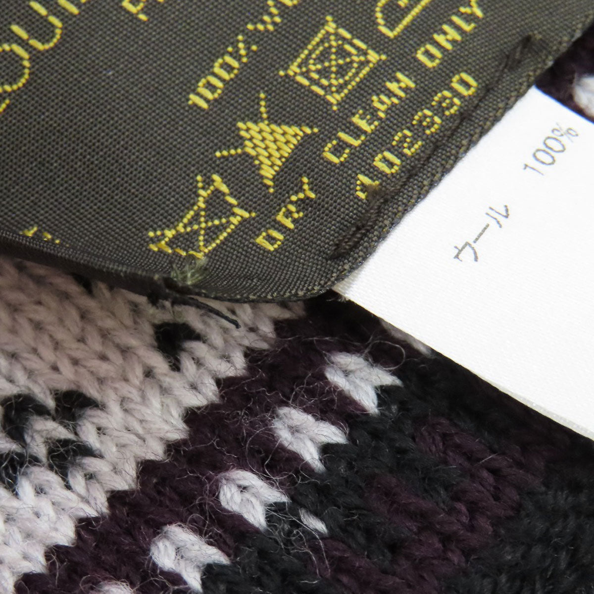 LOUIS VUITTON ルイヴィトン M72929 エシャルプ・フロコン マフラー ウール レディース 中古